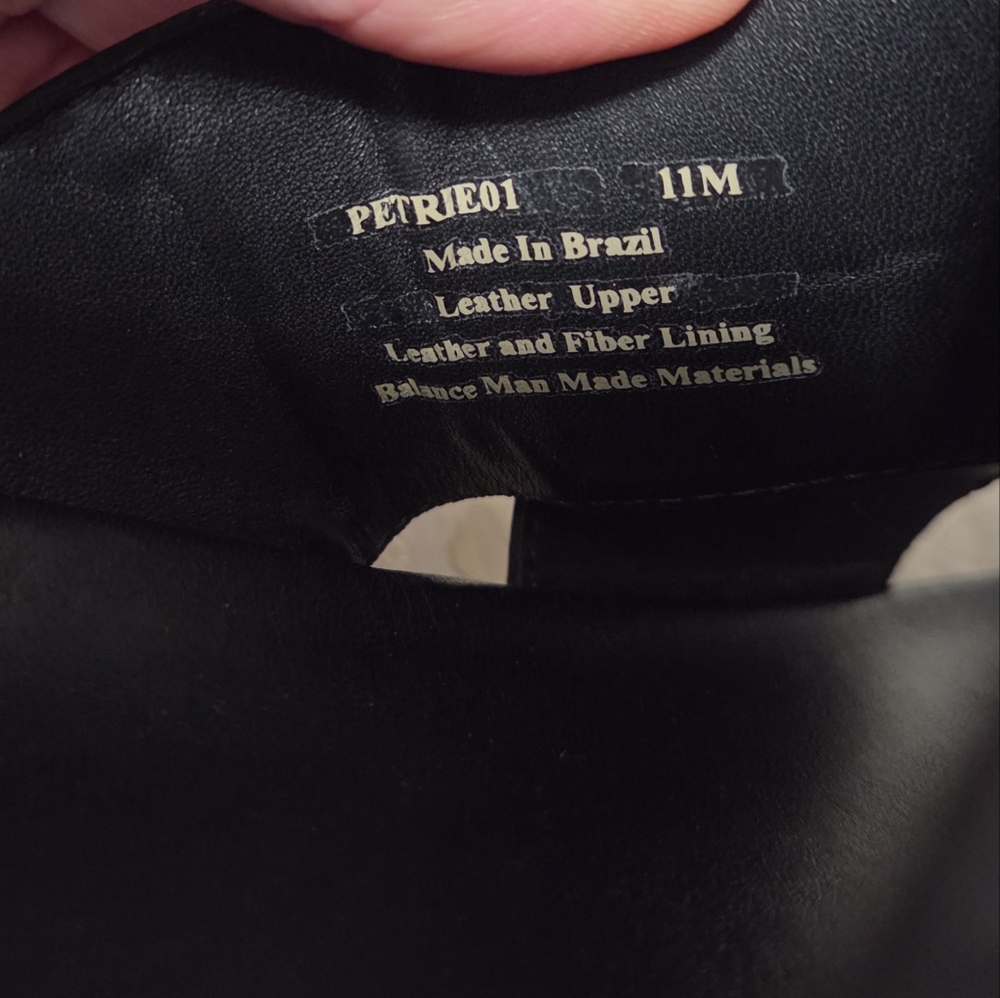 Donald Pliner Black and White Slide Sandals - Picture 4 of 6